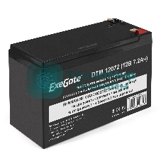 Батарея для ИБП ExeGate EX285952RUS DTM 12072 (12V 7,2Ah, клеммы F1)
