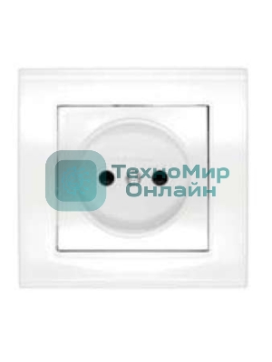 Розетка 1-м СП Бриллиант 16А IP20 защ. шторки без заземл. бел. Universal 7947595