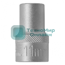 Головка торцевая Stels 11 мм, 12-гранная, CrV,под квадрат 1/2