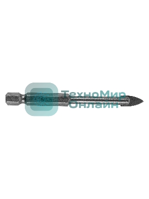 Сверло по керамической плитке и стеклу Matrix, 6 мм, 6-гр хвостовик