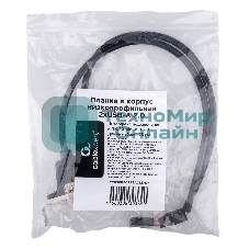 Планка USB 2.0 на заднюю панель низкопрофильная Cablexpert CCUSBRECEPTACLE-LP, 2 порта USB