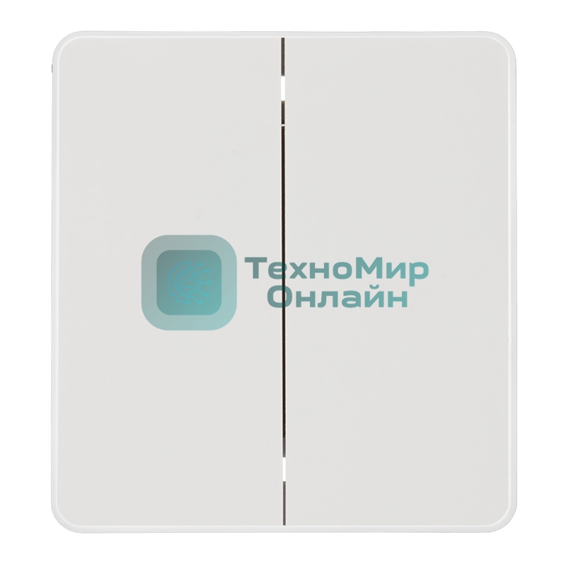 Выключатель Kranz ROUND 2 кл для жалюзи возвратный 10А с/у перламутр