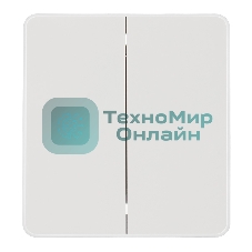 Выключатель Kranz ROUND 2 кл для жалюзи возвратный 10А с/у перламутр