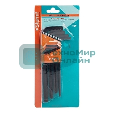 Ключи шестигранные набор Sturm! 1045-04-10Bx10 10шт, 1.5-10мм с ШАРОВИДНЫМ НАКОНЕЧНИКОМ