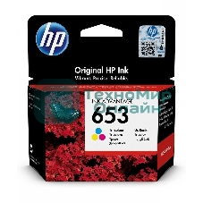 Картридж HP 653 струйный трехцветный (200 стр)