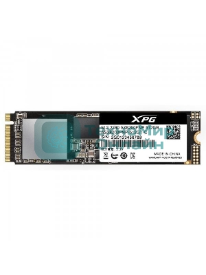 Накопитель SSD XPG SX8200 Pro, 512 Gb, PCIe 3.0 x4, M.2 2280, NVMe, R/W 3350/2350, с радиатором