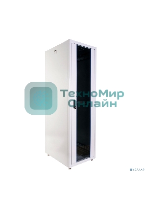 Шкаф телекоммуникационный напольный ЭКОНОМ 42U (600 × 600) дверь стекло, дверь металл