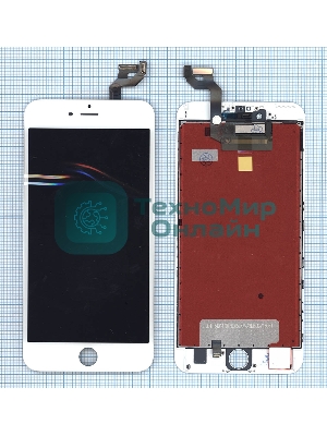 Дисплей для iPhone 6S Plus в сборе с тачскрином (Foxconn), белый