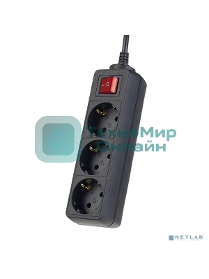 Сетевой удлинитель Perfeo с кнопкой 