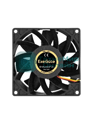 Вентилятор для корпуса ExeGate EX09238B3P-24 черный, 92 мм, 5000 об/мин, 56.3 дБ, 3 pin