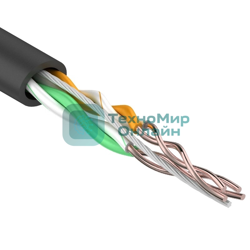 Кабель Rexant UTP cat.5e 2 пары (305м) 0.51 мм OUTDOOR