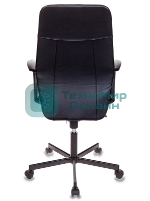 Кресло Бюрократ CH-605/BLACK черный, экокожа, 120 кг, механизм качания