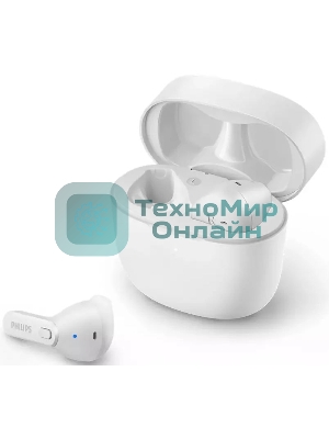 Полностью беспроводные вкладыши с мик/Bluetooth 5.1/время работы 6 ч/3 доп заряда в кейсе/авто подкл и отк/smart pairin/вкладыши/белые