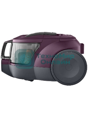 Пылесос LG VC5420NHTCW фиолетовый, 380/2000 Вт, уборка сухая, пылесборник контейнер 1.3 л