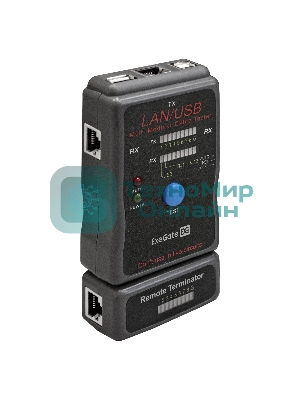 Тестер сетевой ExeGate EX293160RUS EX-T5448 для RJ-45/RJ-11/RJ-12/USB