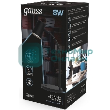 Светильник настольный Gauss Qplus модель GTL603 8W 600lm 4000K 170-265V черный диммируемый LED 1/8