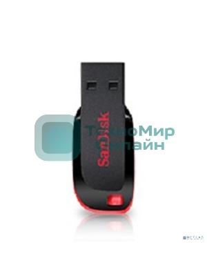Флешка USB Sandisk CZ50 Cruzer Blade (SDCZ50-064G-B35), 64Gb, USB 2.0, R/W 15/4, черный/красный