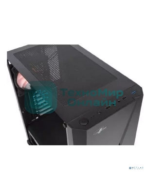 Компьютерный корпус ATX Eurocase A39 ARGb черный без БП закаленное стекло USB 3.0