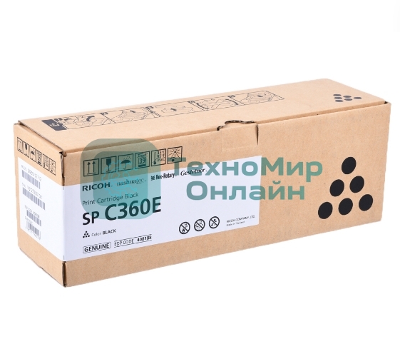 Картридж лазерный тип SP C360E черный для Ricoh SP C360DNw/SP C360SNw/SP C360SFNw/SP C361SFNw (2,5K)