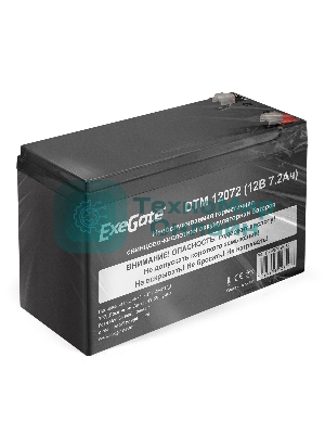Батарея для ИБП ExeGate EX285952RUS DTM 12072 (12V 7,2Ah, клеммы F1)