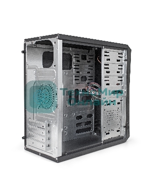 Компьютерный корпус ExeGate EX284024RUS Minitower BA-202 Black, mATX, AA400, 80мм, 2хUSB, Audio