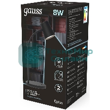 Светильник настольный Gauss Qplus модель GTL603 8W 600lm 4000K 170-265V черный диммируемый LED 1/8