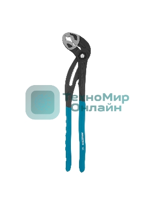 Клещи переставные Gross кнопочный механизм, обливные рукоятки, 400 мм