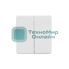 Выключатель Kranz ROUND 2 кл проходной (переключатель) 10А с/у перламутр