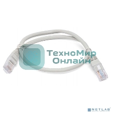 Кабель патч-корд, Filum FL-U6-0.5M U/UTP 6 cat. 0.5м, 26AWG(7x0.16 мм), омедненный алюминий (CCA), PVC, серый