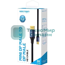 Кабель Vention DisplayPort v1.4 20M/Mini DP M - 1.5м
