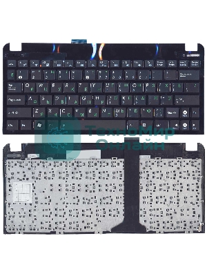 Клавиатура для ноутбука Asus Eee PC 1015 черная с рамкой