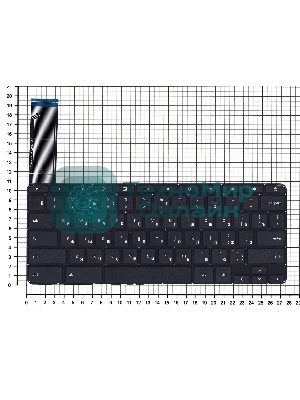 Клавиатура для ноутбука HP Chromebook 14 G3 G4 14-2000 14-ak 14-q черная