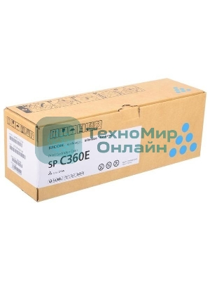 Картридж лазерный голубой, тип SP C360E Ricoh SP C360DNw/SP C360SNw/SP C360SFNw/SP C361SFNw (1,5K)