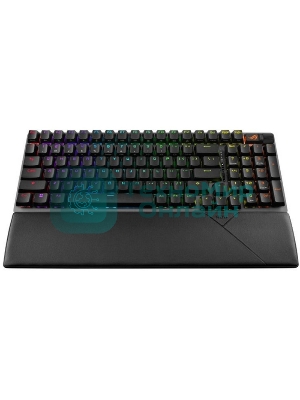 Клавиатура ASUS Strix Scope II 96 гибридная, Bluetooth, радиоканал, чёрный