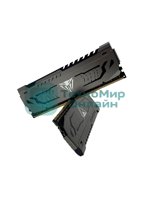 Оперативная память Patriot Viper Steel, DDR4, 32GB (2x16 GB), 3200 MHz, CL16, DIMM, радиатор, черный