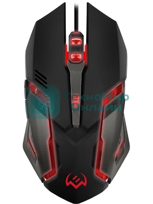 Мышь проводная SVEN RX-G740 черный, 2400 dpi, USB, кнопки - 6