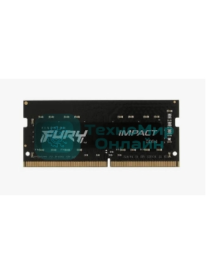 Оперативная память Kingston Fury Impact, DDR4, 16GB (1x16GB), 3200MHz, CL20, SO-DIMM