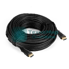 Активный оптический кабель HDMI ExeGate EX-CC-HDMI2-30.0 (19M/19M, v2.0, 30м, 4K UHD, Ethernet, позолоченные контакты)