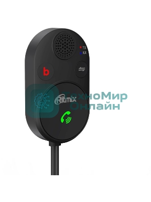 Автомобильный FM-модулятор Ritmix BTR-200 черный BT USB (80002461)