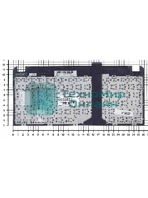 Клавиатура для ноутбука Asus Eee PC 1015 черная с рамкой
