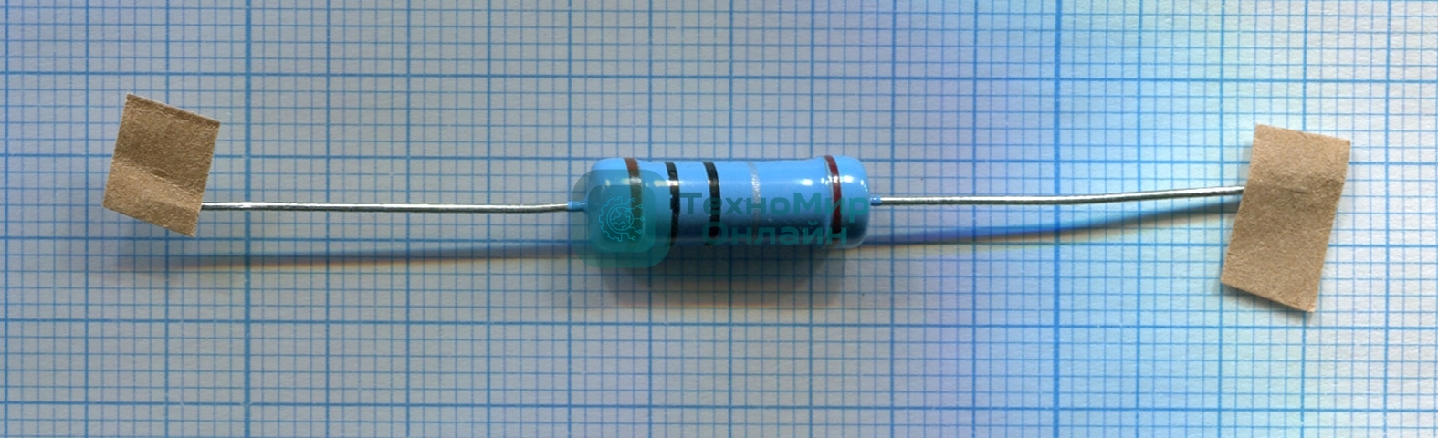 Металлический пленочный резистор 3Вт 1 Ом