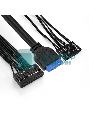 Компьютерный корпус Minitower ExeGate QA-412U-UNS350 (mATX, БП UNS350 с вент. 12см, 2хUSB+2хUSB 3.0, аудио, черный)