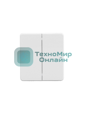 Выключатель Kranz ROUND 2 кл 10А с/у перламутр