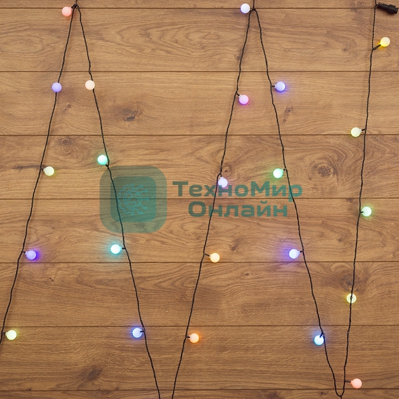 Гирлянда Neon-night LED - шарики RGB, O23 мм, 5 м