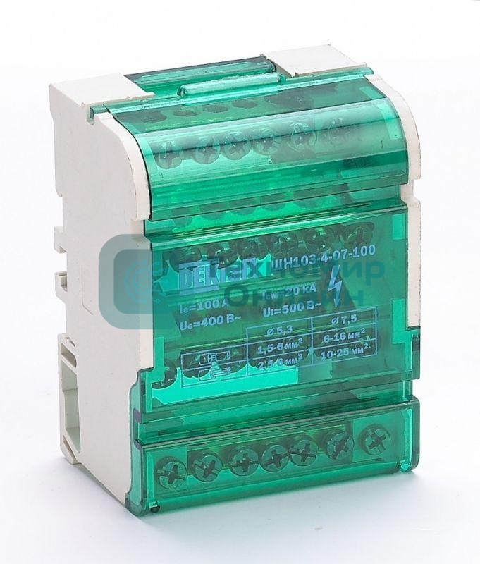 Кросс-модуль на DIN-рейку 4х7 групп 100А ШН-103 DEKraft 32017DEK