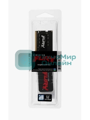 Оперативная память Kingston Fury Impact, DDR4, 16GB (1x16GB), 3200MHz, CL20, SO-DIMM