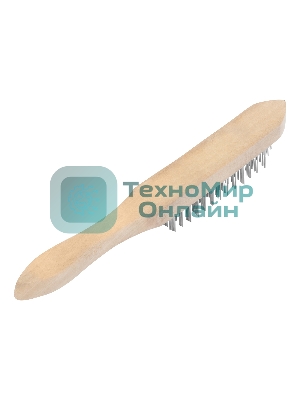 Кордщетка ручная Sparta 5-рядная металлическая с деревянной ручкой