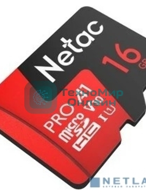 Флеш карта Netac MicroSD P500 Extreme Pro 16Gb, Retail version card only