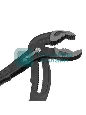 Клещи переставные Gross кнопочный механизм, обливные рукоятки, 400 мм