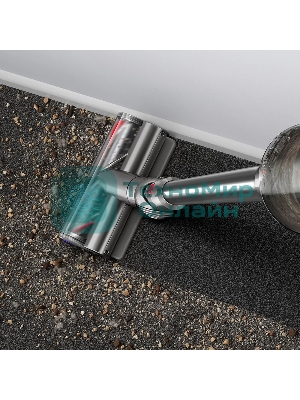 Пылесос вертикальный Dyson V15s Detect Submarine (448798-01) серый, питание от аккумулятора, 240 Вт, уборка влажная/сухая, пылесборник 0,76 л, работа от АКБ max 60 мин.